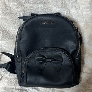 Madden NYC Black Bow Accent Backpack